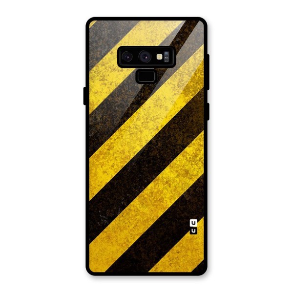 Diagonal Road Pattern Glass Back Case for Galaxy Note 9