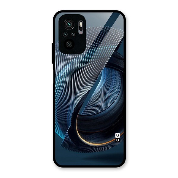 Digital Circle Pattern Glass Back Case for Redmi Note 11 SE