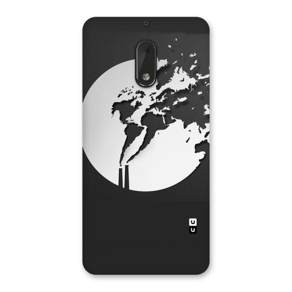 Disorted Design Black Back Case for Nokia 6