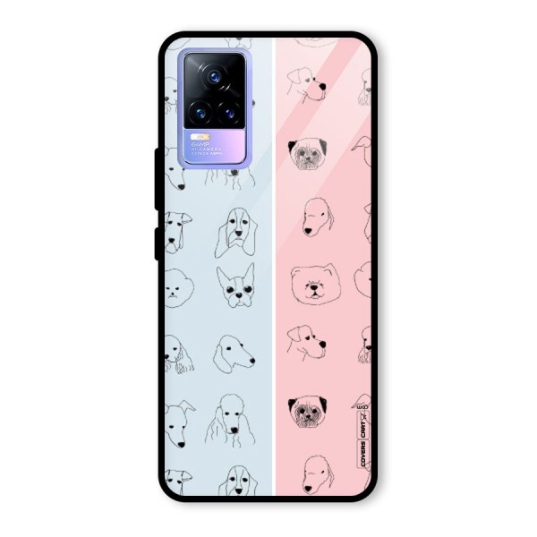 Dog Cat And Cow Glass Back Case for Vivo Y73