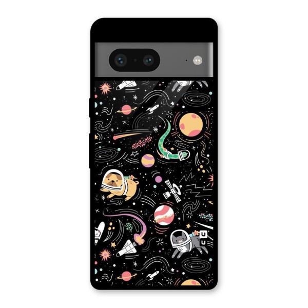 Dog Planetarium Glass Back Case for Google Pixel 7