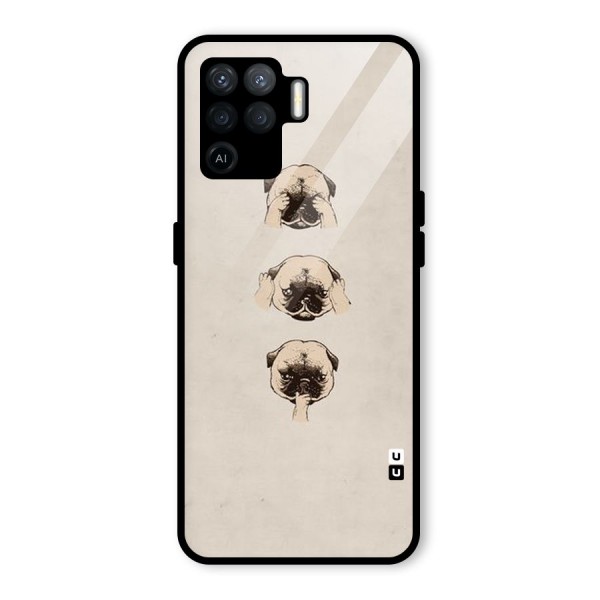 Doggo Moods Glass Back Case for Oppo F19 Pro