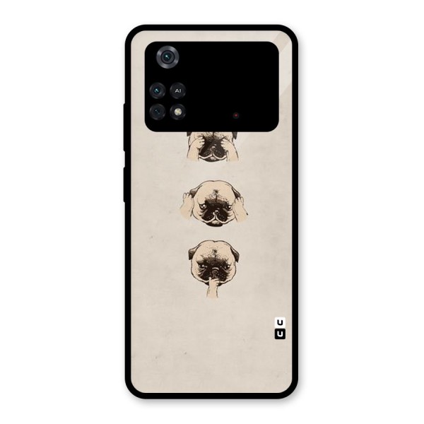 Doggo Moods Glass Back Case for Poco M4 Pro 4G