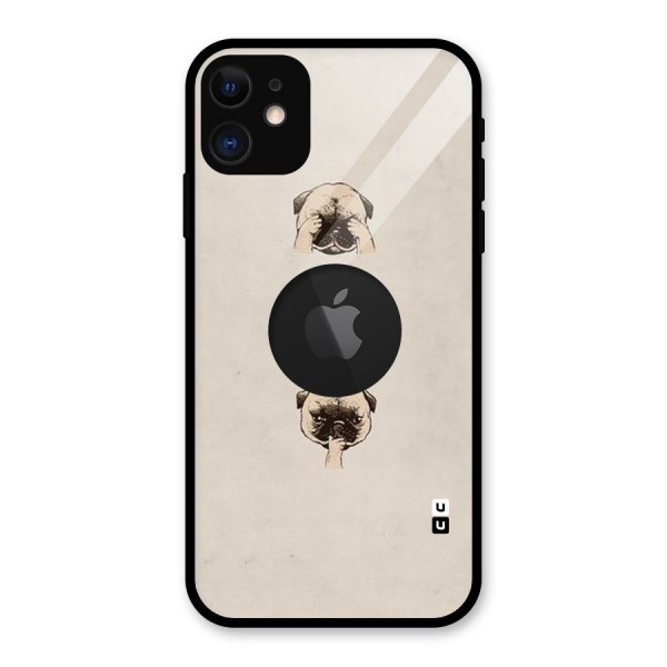 Doggo Moods Glass Back Case for iPhone 11 Logo Cut