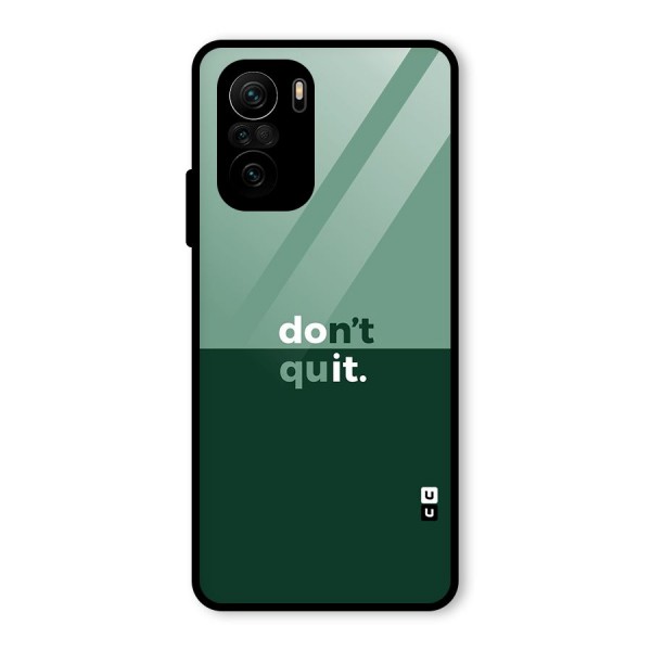 Dont Quit Do It Glass Back Case for Mi 11x