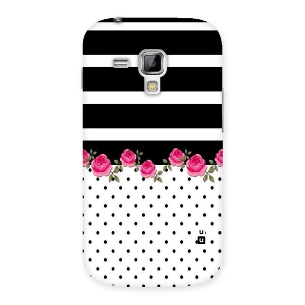 Dots Roses Stripes Back Case for Galaxy S Duos
