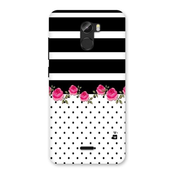 Dots Roses Stripes Back Case for Gionee X1