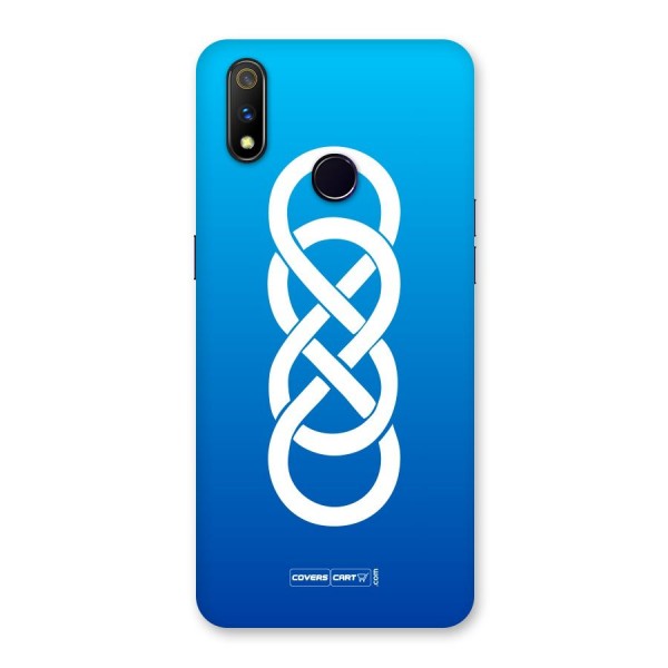 Double Infinity Blue Back Case for Realme 3 Pro