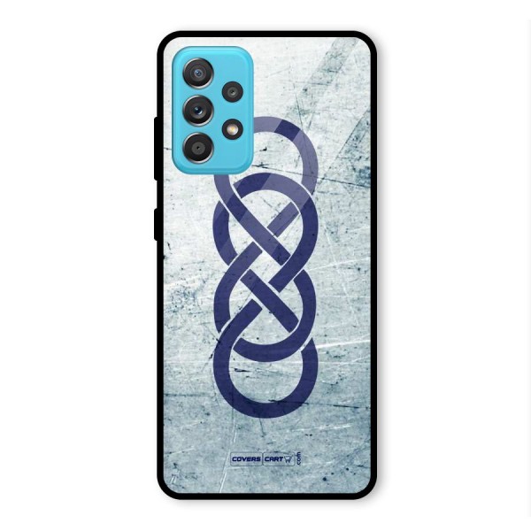 Double Infinity Rough Glass Back Case for Galaxy A52s 5G