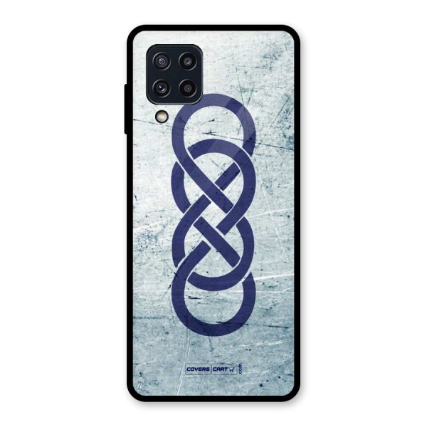 Double Infinity Rough Glass Back Case for Galaxy M32