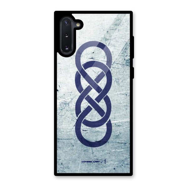 Double Infinity Rough Glass Back Case for Galaxy Note 10
