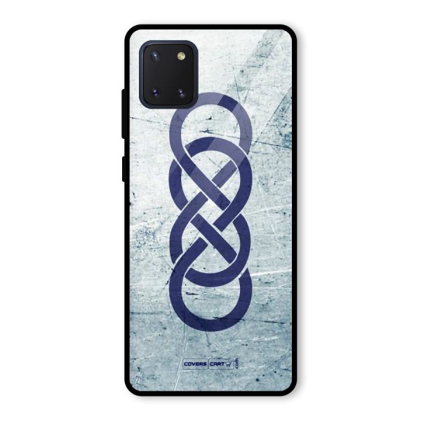 Double Infinity Rough Glass Back Case for Galaxy Note 10 Lite
