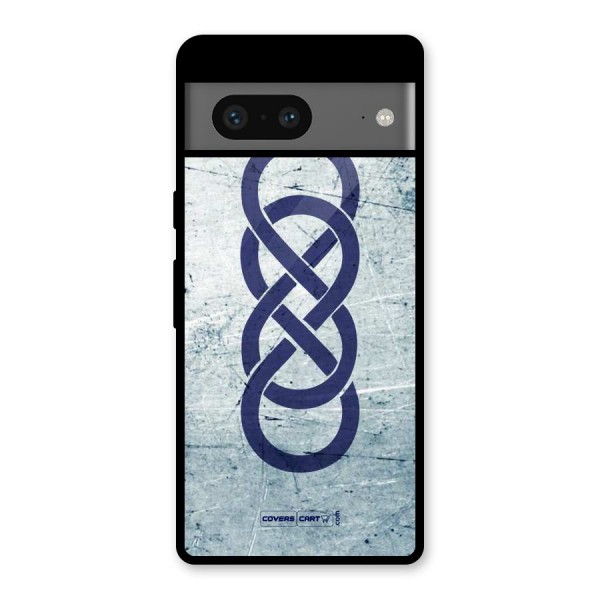 Double Infinity Rough Glass Back Case for Google Pixel 7