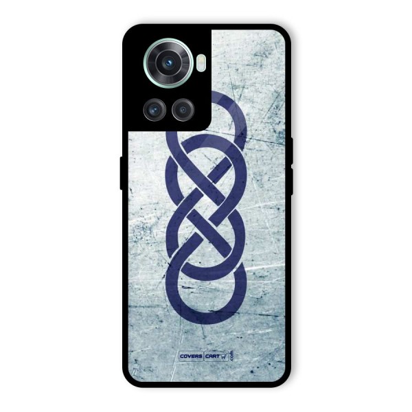 Double Infinity Rough Glass Back Case for OnePlus 10R