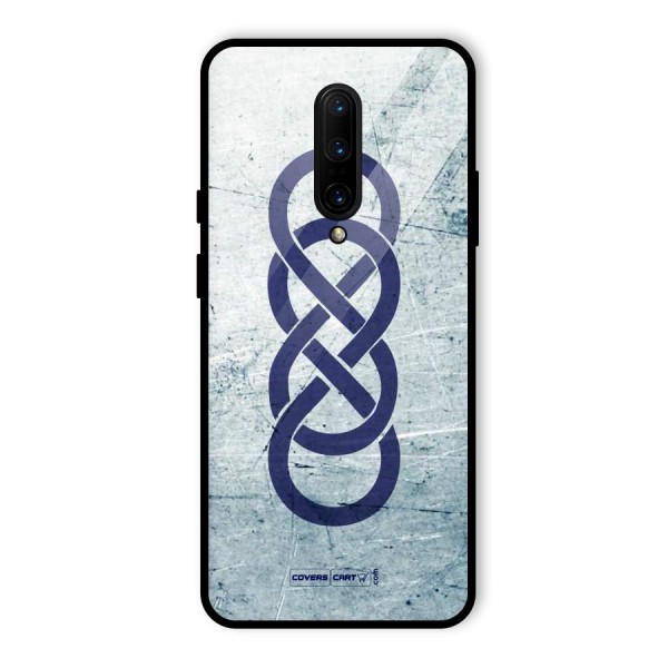 Double Infinity Rough Glass Back Case for OnePlus 7 Pro