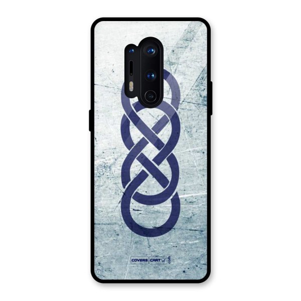 Double Infinity Rough Glass Back Case for OnePlus 8 Pro