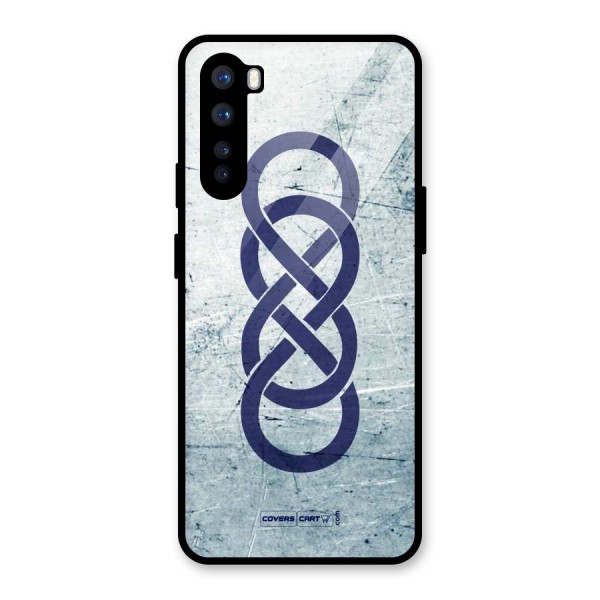 Double Infinity Rough Glass Back Case for OnePlus Nord