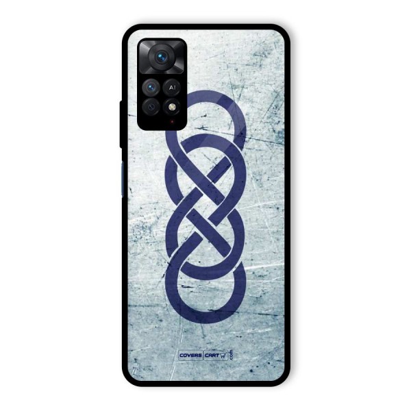 Double Infinity Rough Glass Back Case for Redmi Note 11 Pro Plus 5G
