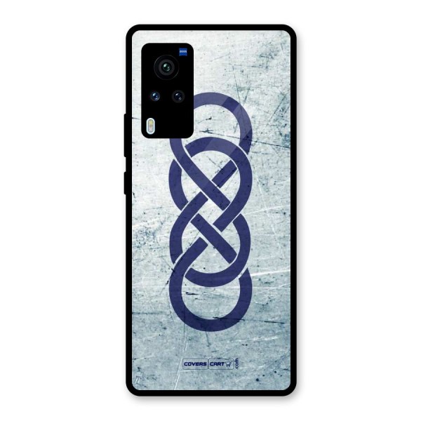Double Infinity Rough Glass Back Case for Vivo X60 Pro