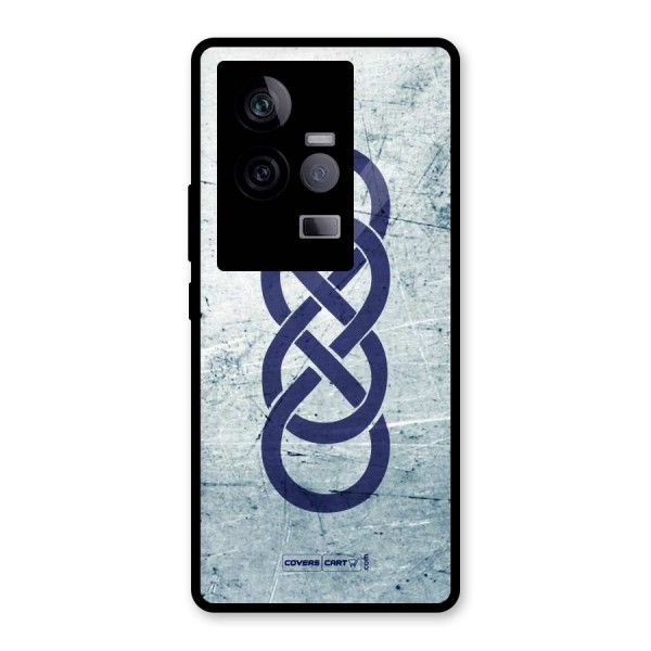Double Infinity Rough Glass Back Case for Vivo iQOO 11 5G