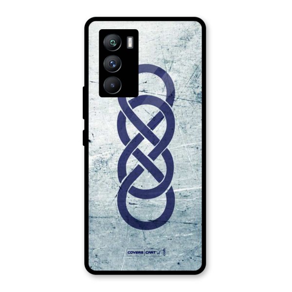 Double Infinity Rough Glass Back Case for Vivo iQOO 9 SE