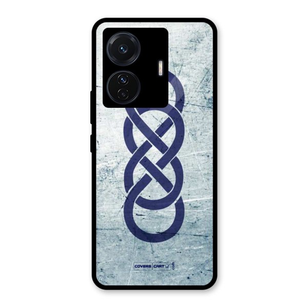 Double Infinity Rough Glass Back Case for Vivo iQOO Z6 Pro