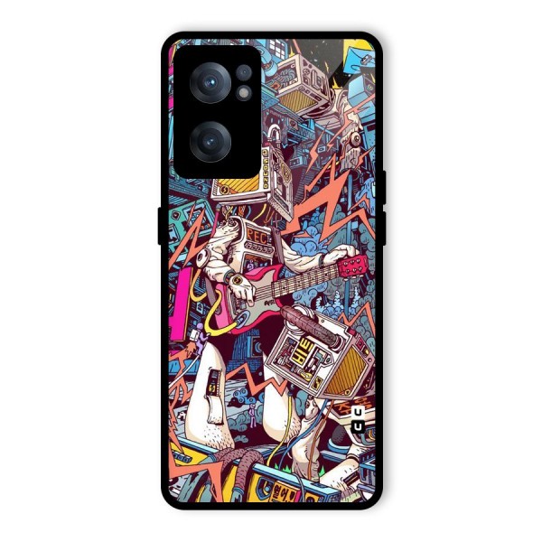 Electric Colors Glass Back Case for OnePlus Nord CE 2 5G