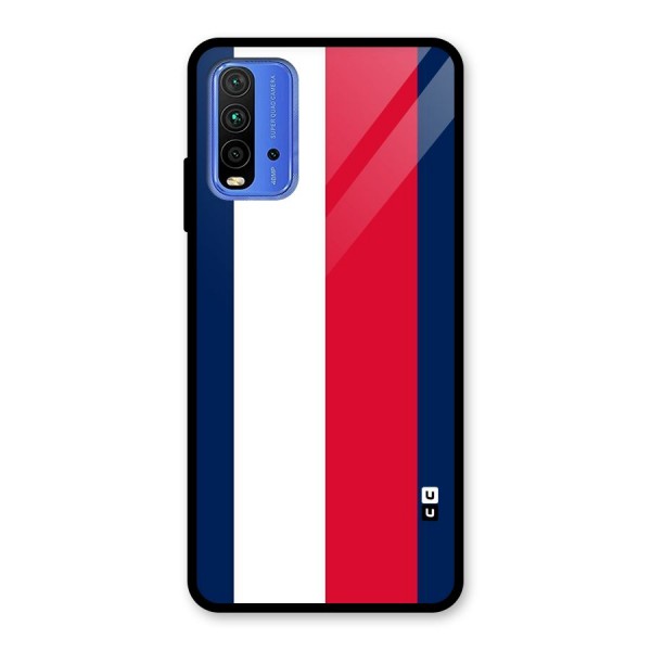 Electric Colors Stripe Glass Back Case for Redmi 9 Power