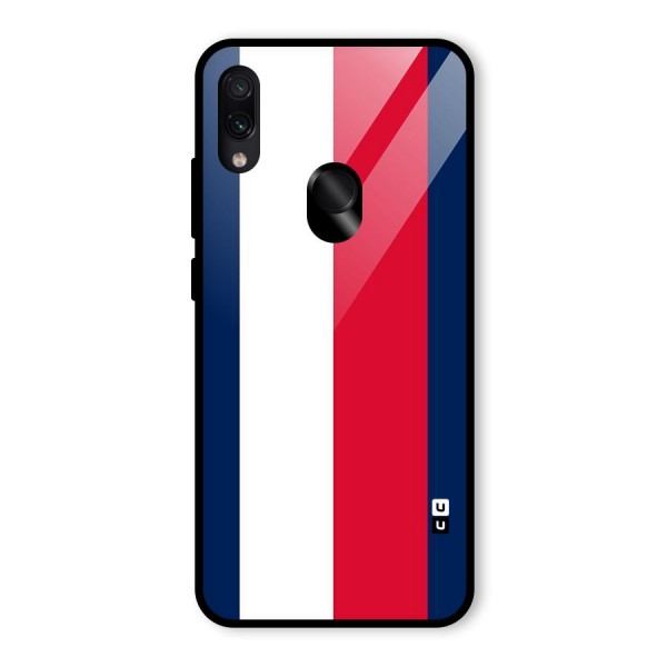 Electric Colors Stripe Glass Back Case for Redmi Note 7 Pro