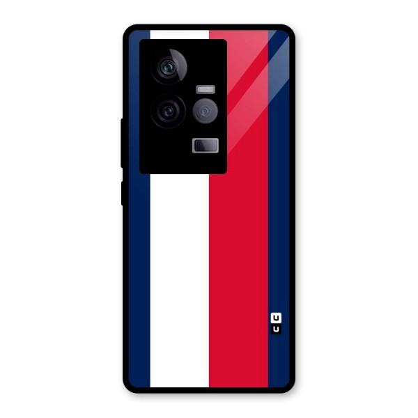 Electric Colors Stripe Glass Back Case for Vivo iQOO 11 5G