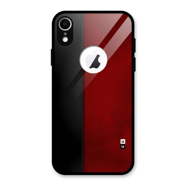 Elite Shade Design Glass Back Case for iPhone XR Logo Cut