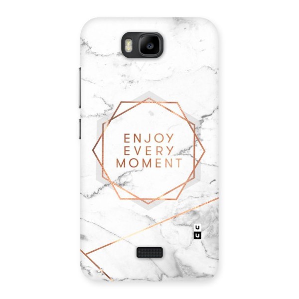 Enjoy Every Moment Back Case for Honor Bee