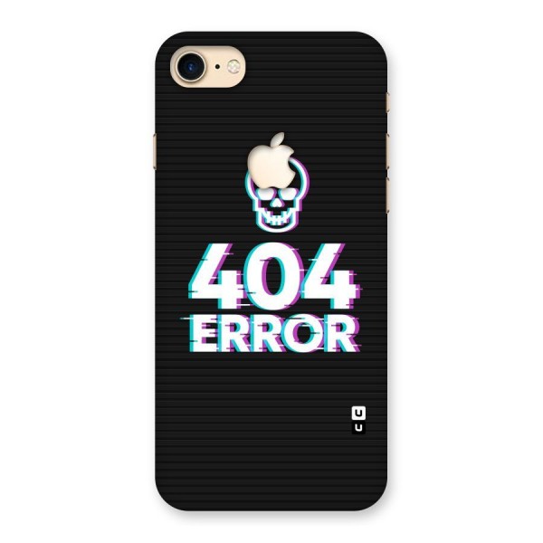 Error 404 Skull Back Case for iPhone 7 Apple Cut