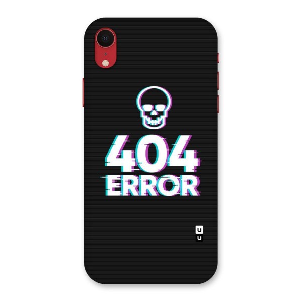 Error 404 Skull Back Case for iPhone XR