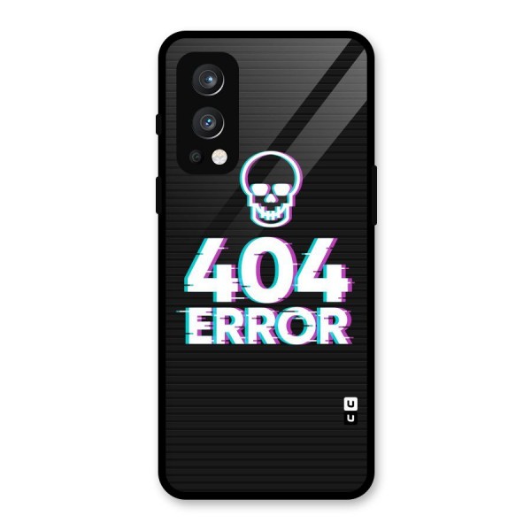 Error 404 Skull Glass Back Case for OnePlus Nord 2 5G