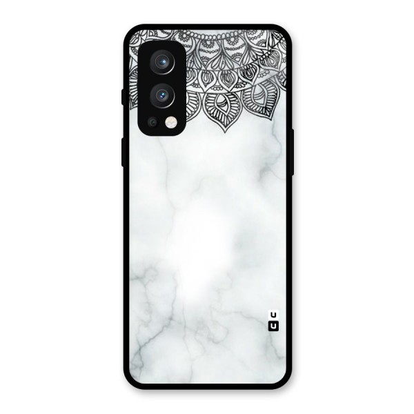 Exotic Marble Pattern Glass Back Case for OnePlus Nord 2 5G
