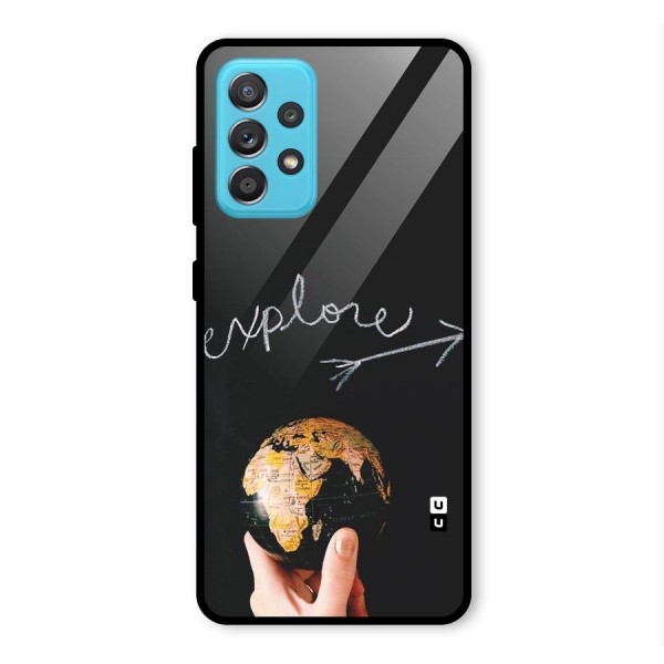 Explore World Glass Back Case for Galaxy A52s 5G