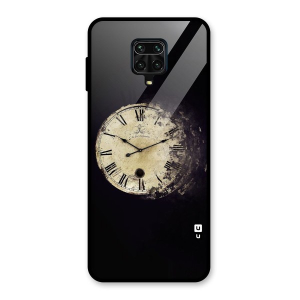 Fading Clock Glass Back Case for Redmi Note 9 Pro Max