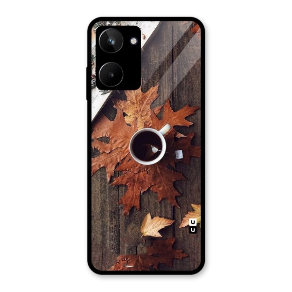 Fall Leaf Coffee Glass Back Case for Realme 10
