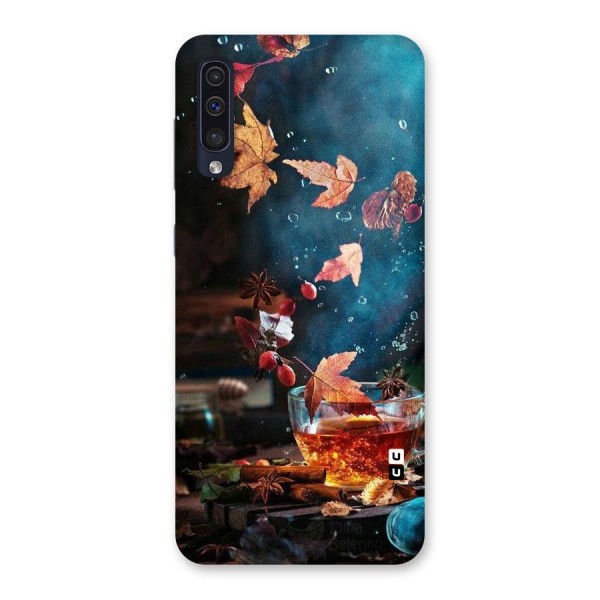 Falling Leaves Tea Back Case for Galaxy A50