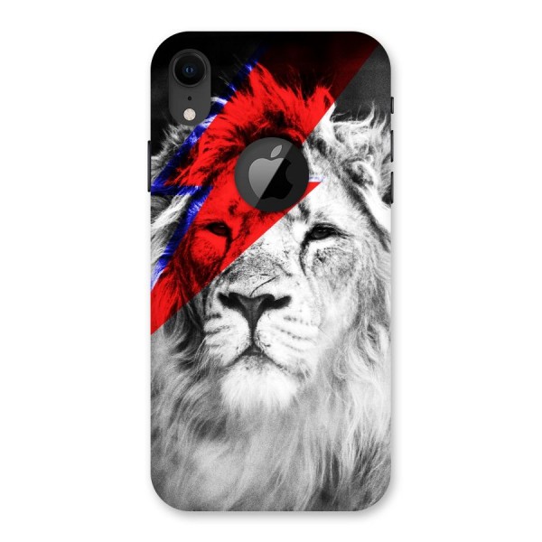 Fearless Lion Back Case for iPhone XR Logo Cut