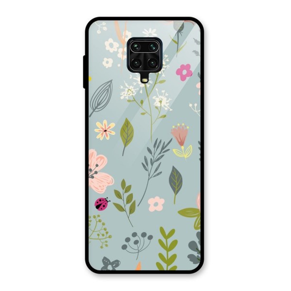 Flawless Flowers Glass Back Case for Poco M2 Pro