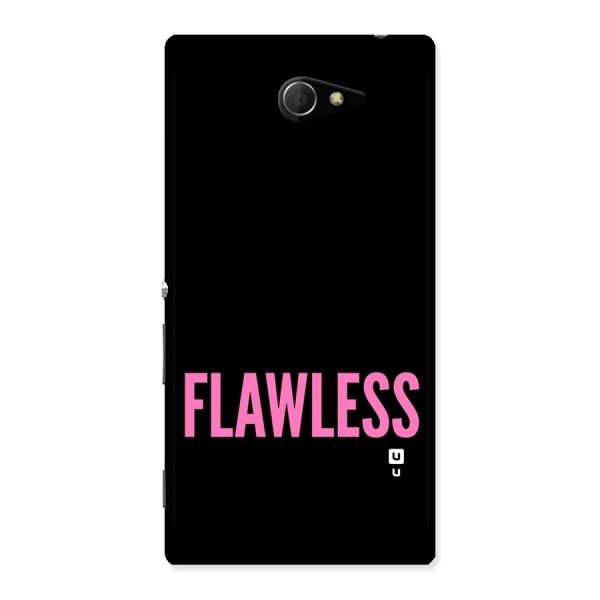 Flawless Pink Design Back Case for Sony Xperia M2