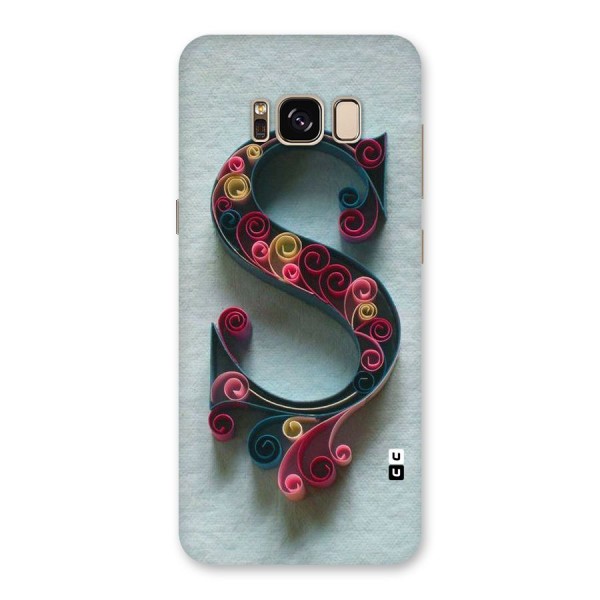 Floral Alphabet Back Case for Galaxy S8