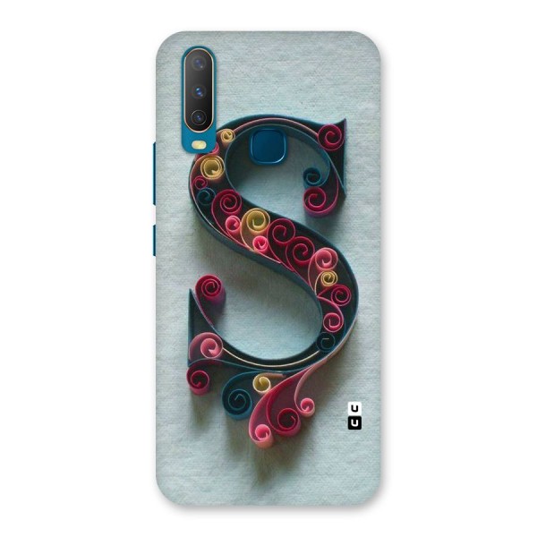 Floral Alphabet Back Case for Vivo Y15