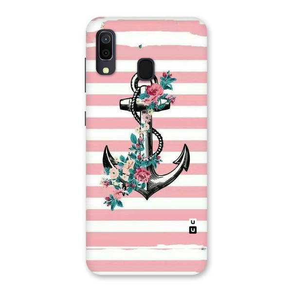 Floral Anchor Back Case for Galaxy A30