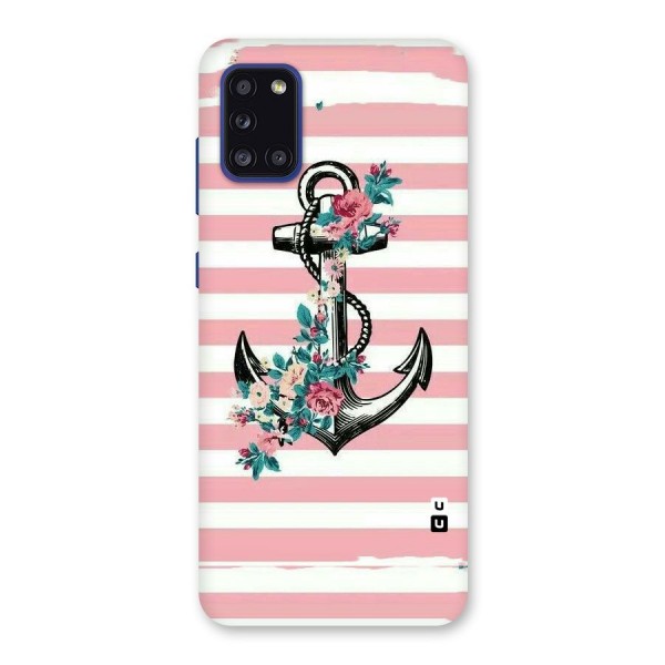 Floral Anchor Back Case for Galaxy A31