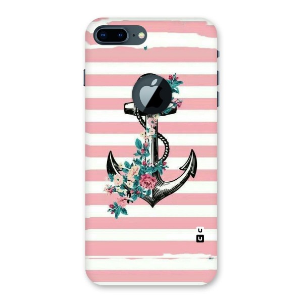 Floral Anchor Back Case for iPhone 7 Plus Logo Cut