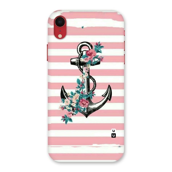 Floral Anchor Back Case for iPhone XR