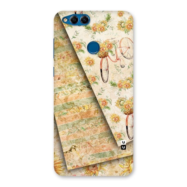 Floral Bicycle Back Case for Honor 7X